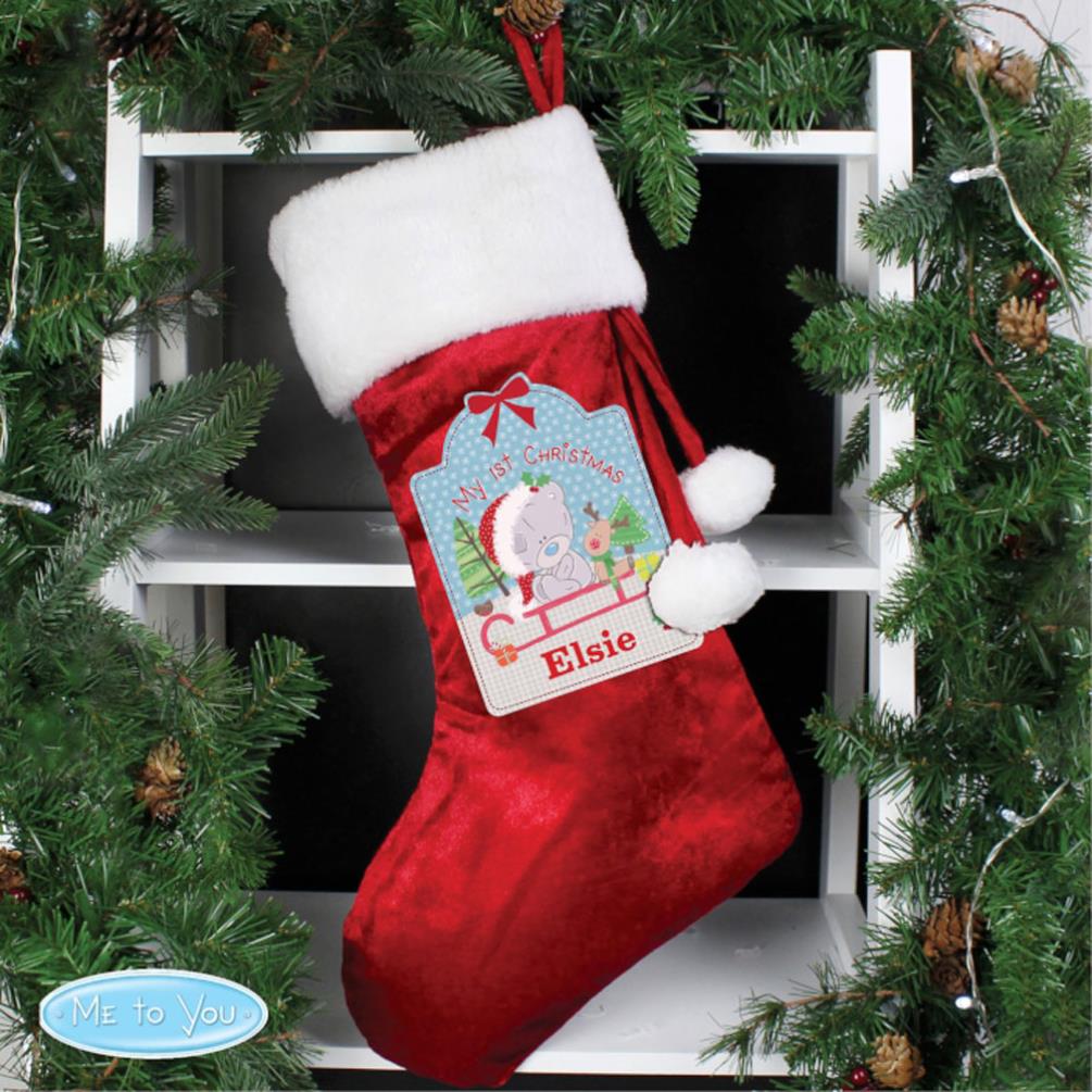 Personalised Tiny Tatty Teddy My 1st Christmas Luxury Stocking Extra Image 1